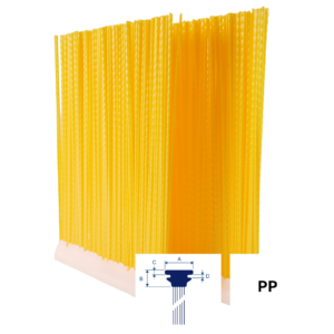 Strip Brush Omniline™ H 343x500 PP 2.7 YL